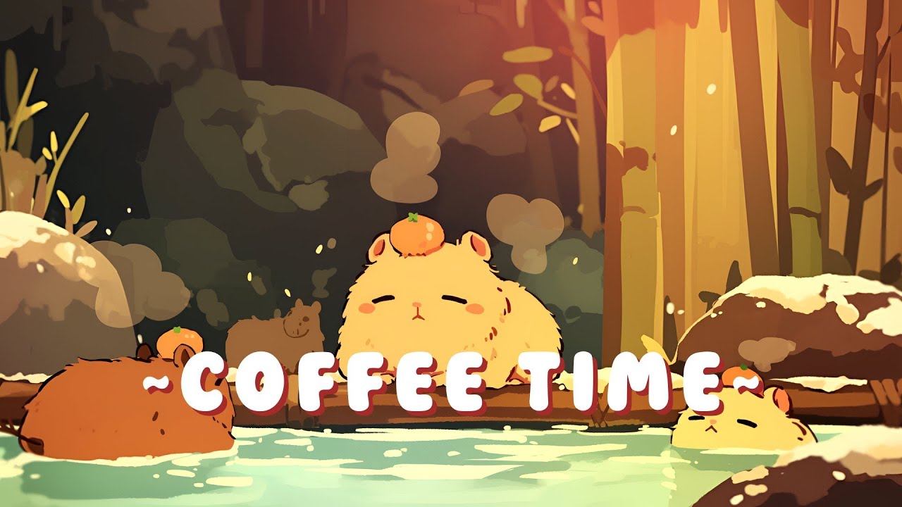 Capybara Beats & Lofi - Relaxing Beats to Study/Sleep/Chill ~ Dreamy Vibes ~ 🦫 🍵 ✨