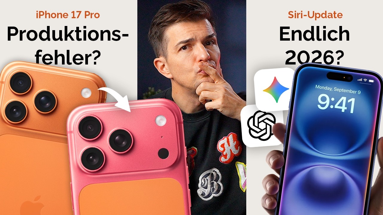 Wo bleibt die intelligente Siri? Das iPhone 17 Pro wird pink? | JOCR SHOW 01