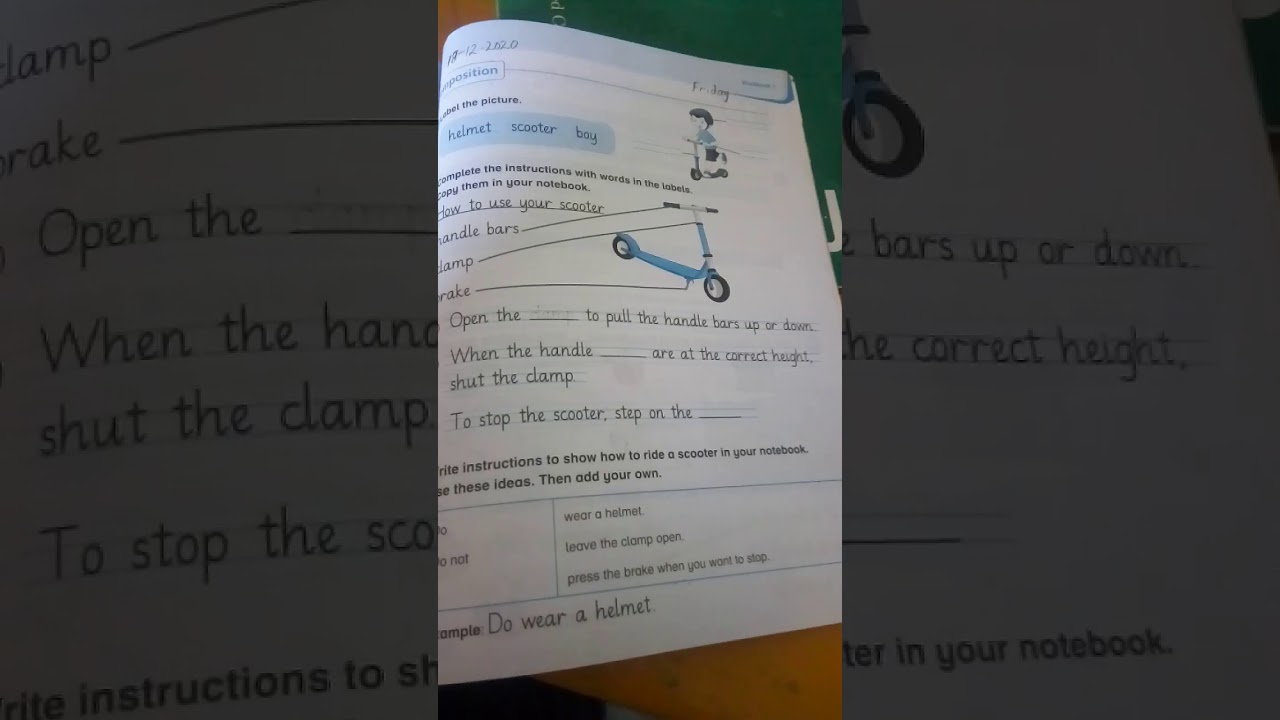 open door English class one .work book page#77