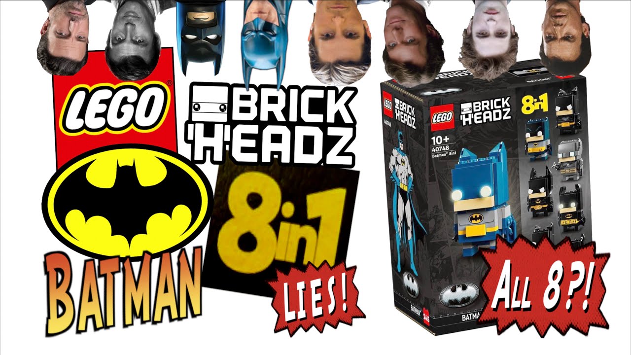 Can 1 Lego Batman BrickHeadz Build All 8?! (no!)