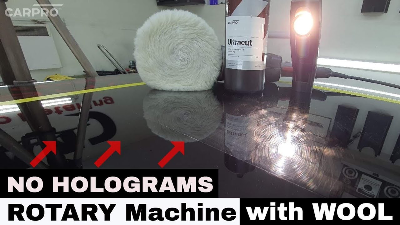 REMOVE HOLOGRAMS from Car Paint ( ROTARY MACHINE )/Uklanjanje Holograma