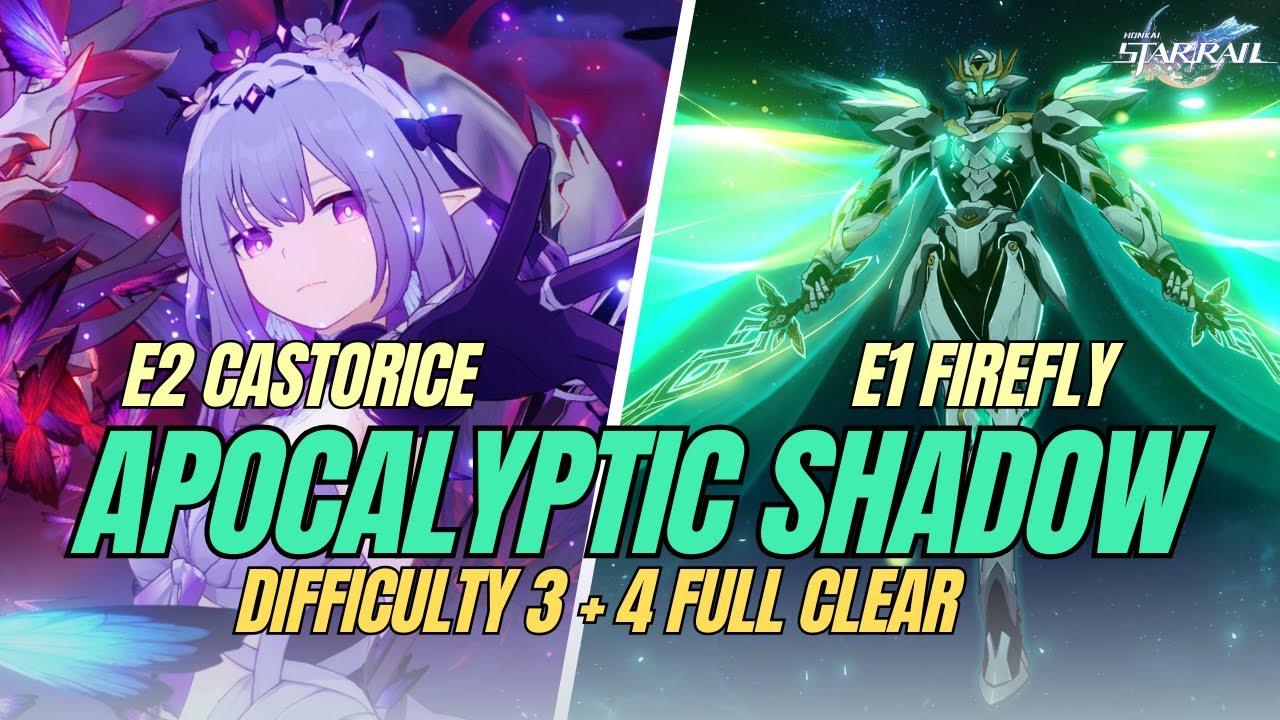 NEW!! 3.7 Apocalyptic Shadow Castorice + Firefly 3 Star Clears [Honkai: Star Rail]