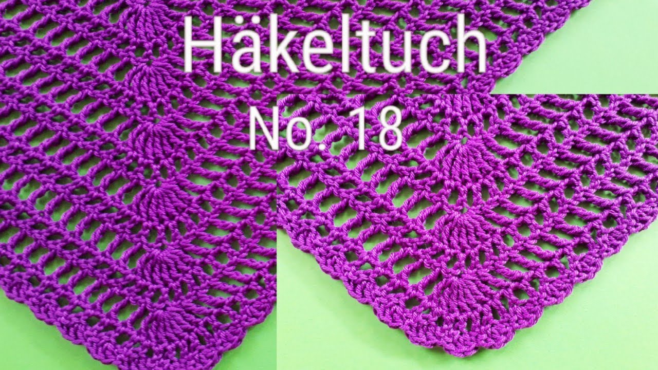 Häkeltuch, einfaches Dreieckstuch häkeln