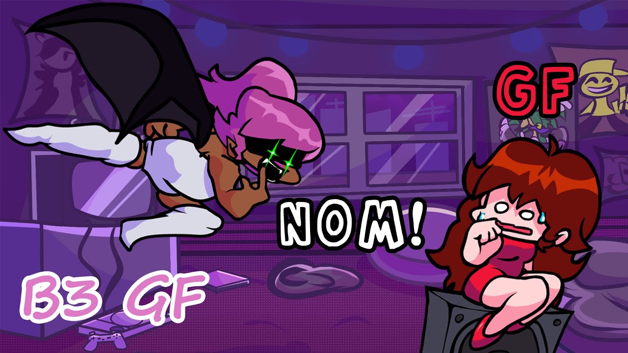 Who are you? FNF Nom but GF sings with B3 GF (Shaya) (B3 Remixed) | GF Vs. FNF Universe Extra Covers