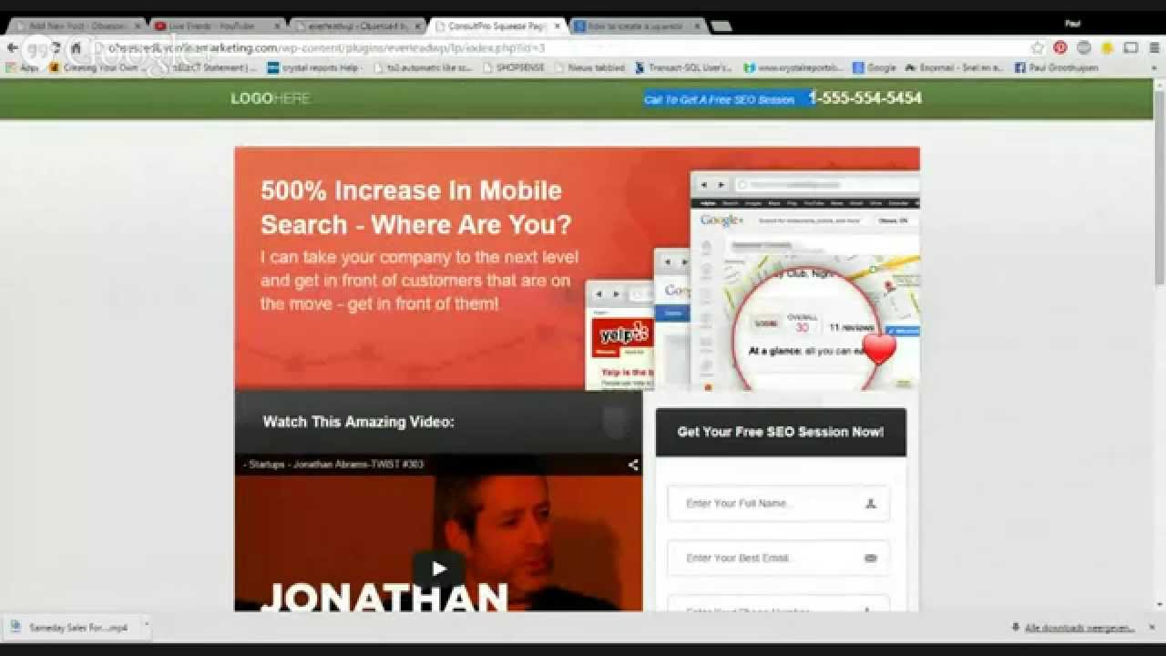 how to create a squeeze page with wordpress - How To Make A Squeeze Page With Wordpress