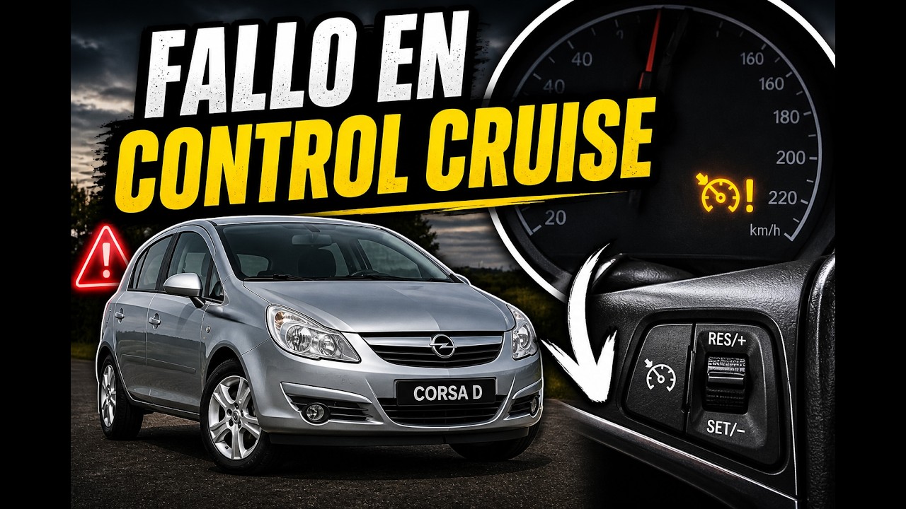 CORSA D - Velocidad crucero no funciona (control cruise), qué hacer y cómo solucionarlo.