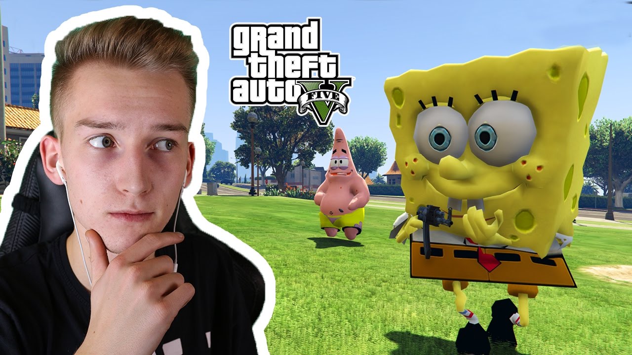 GTA V Z MODAMI! #32 - SPONGEBOB Zab&oacute;jca?!