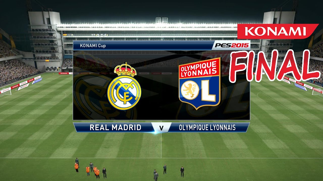 Real Madrid - Olympique Lyonnais | Konami Cup Final | Pro Evolution Soccer 2015 | 1080p 60fps