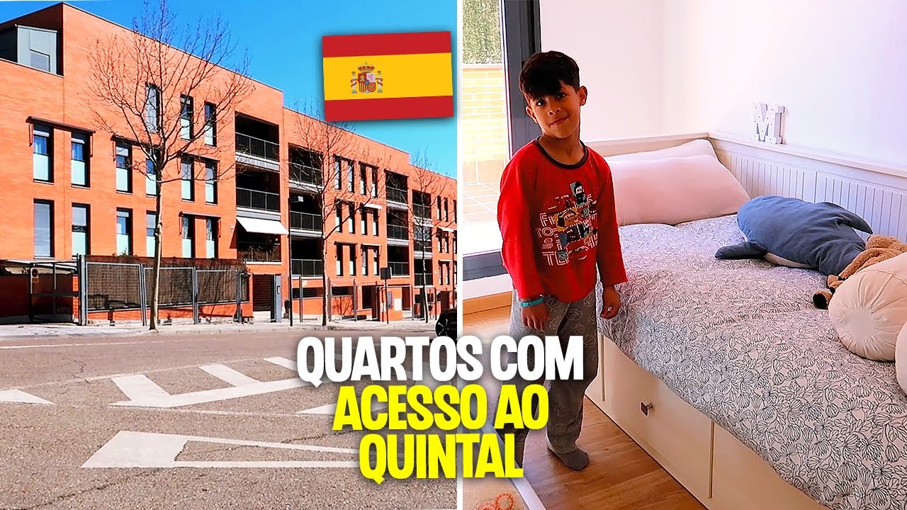 TOUR PELA CASA NOVA NA ESPANHA! - Temos QUINTAL e GARAGEM 😍