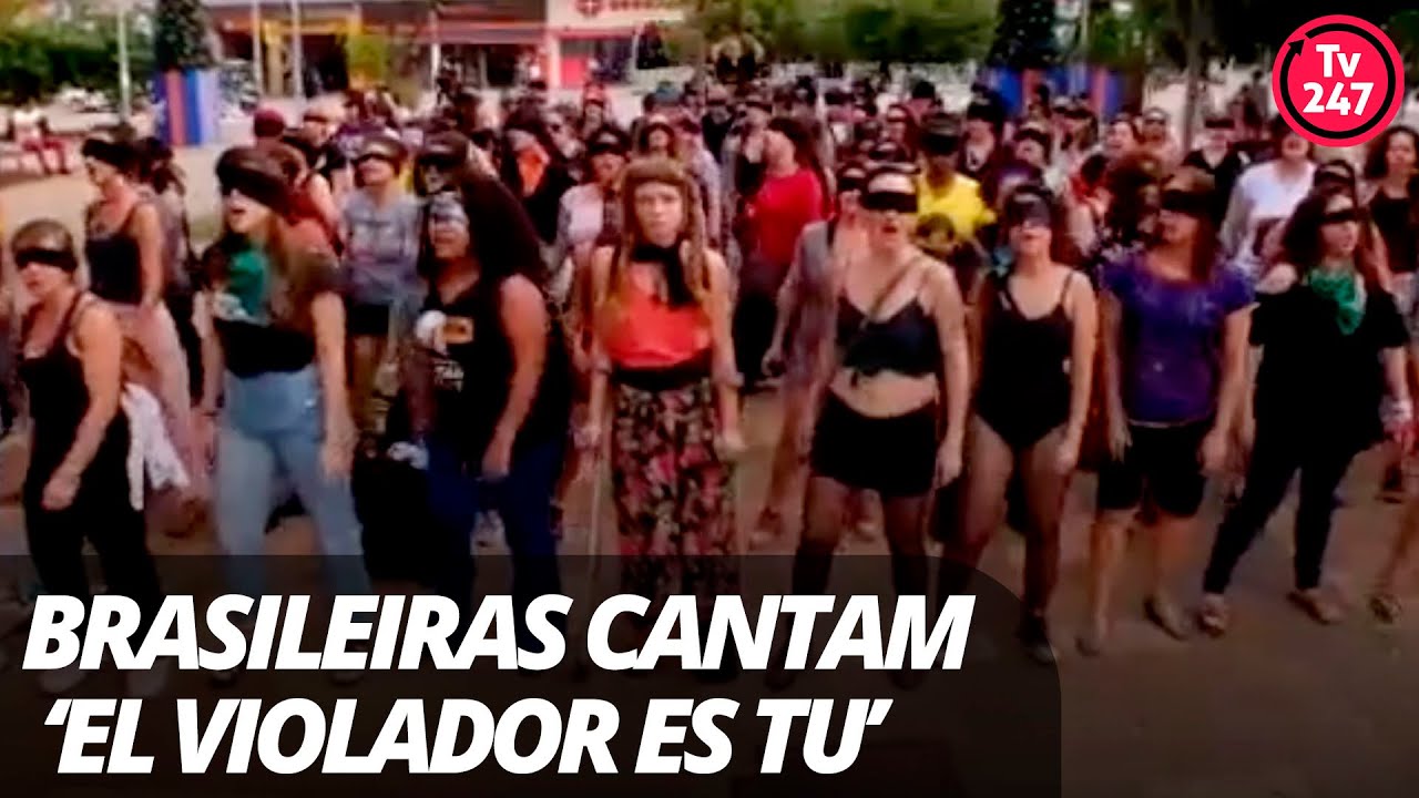 Mulheres fazem versão brasileira de coreografia e hino feminista chilenos