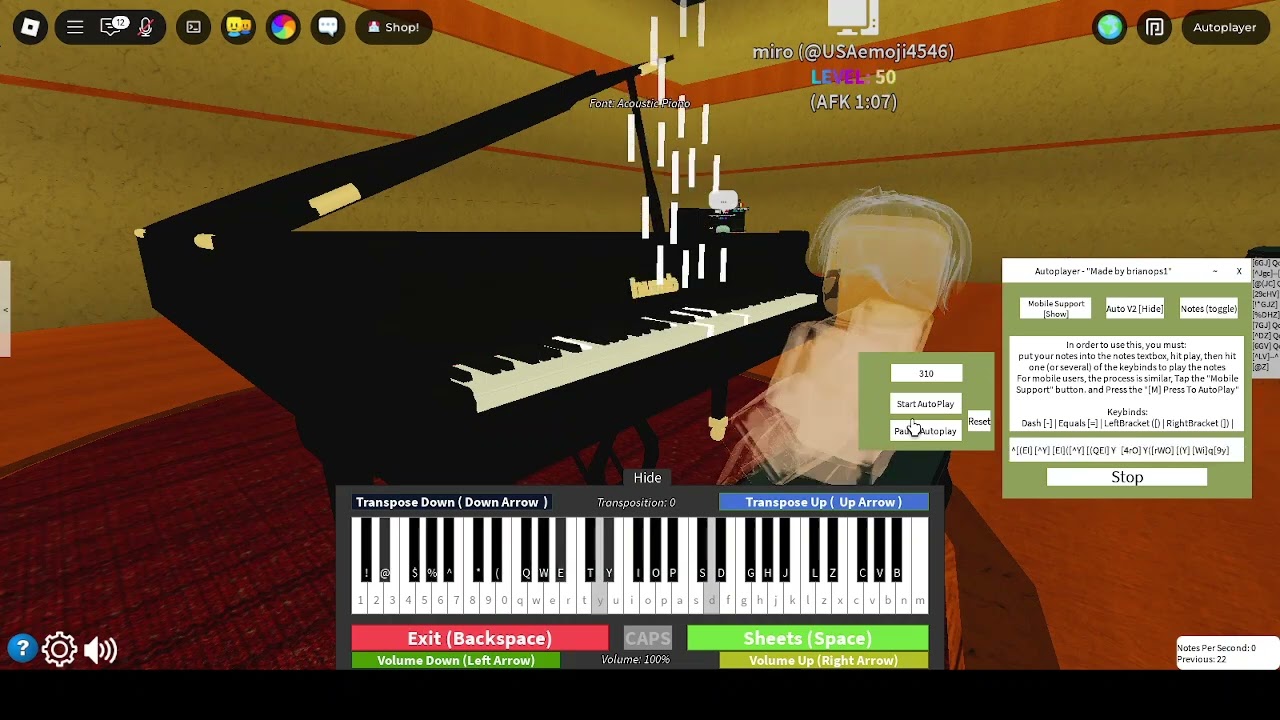 Nuke Powder (Thinking Space II) Roblox piano (Sheets in desc)