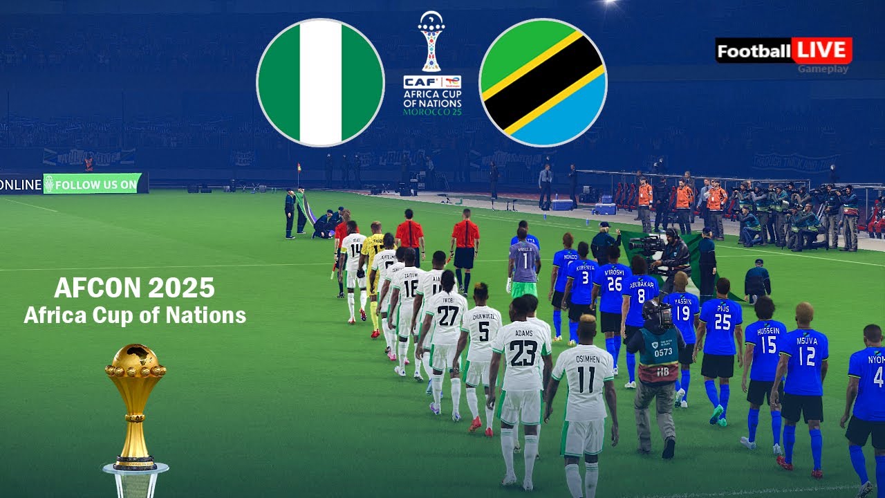 Nigeria vs Tanzania - Africa Cup of Nations 2025 AFCON | Full Match All Goals | Simulation PES