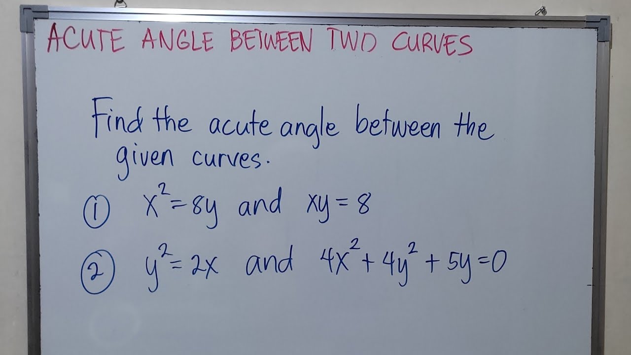 Acute Angle Between Two Curves
