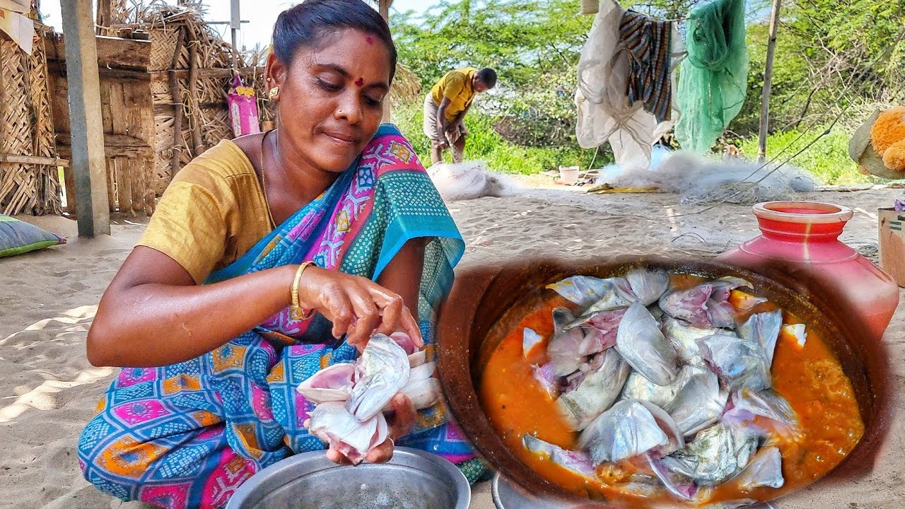 மீன் மண்டை குழம்பு மதினி செய்தாங்க Make fish skull broth madini