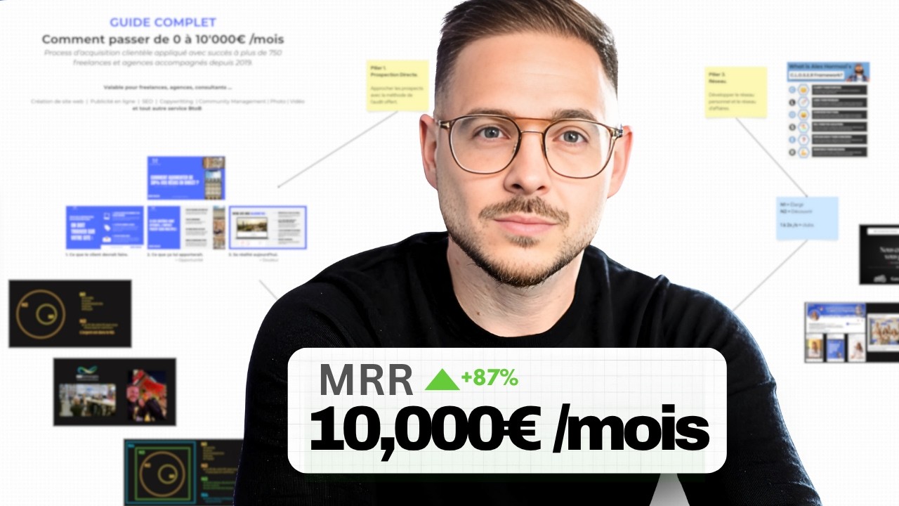 De 0 &agrave; 10 000&euro; /mois en freelance - Guide Complet Acquisition Clients
