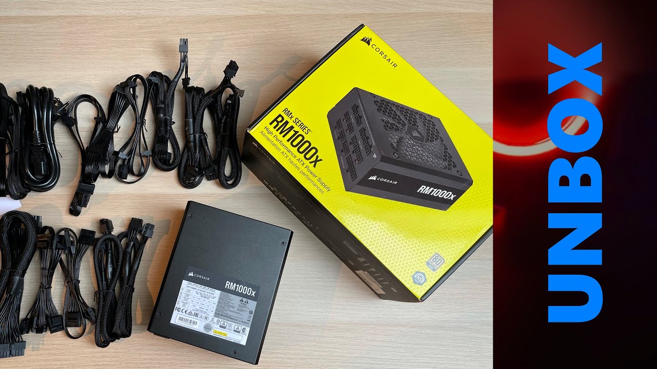 Quick unbox | Power Supply Corsair RM1000X (2021) | 4K