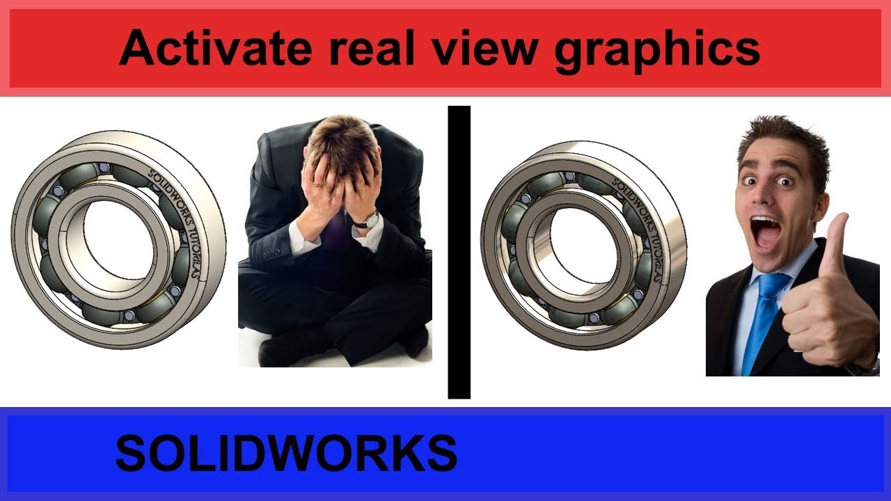 ⚡ How to activate real view graphics in Solidworks? step by step procedure.