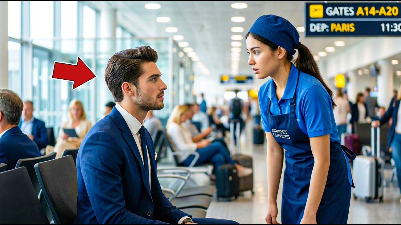 Le PDG MILLIONNAIRE attend à l’aéroport chaque semaine… jusqu’à ce qu’une employée s’assoie