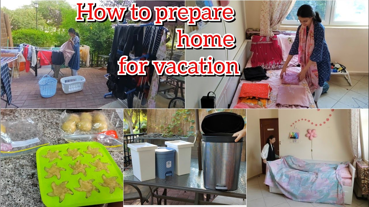 How to prepare home before leaving for vacation/ Daily Routine Of Indian Housewife