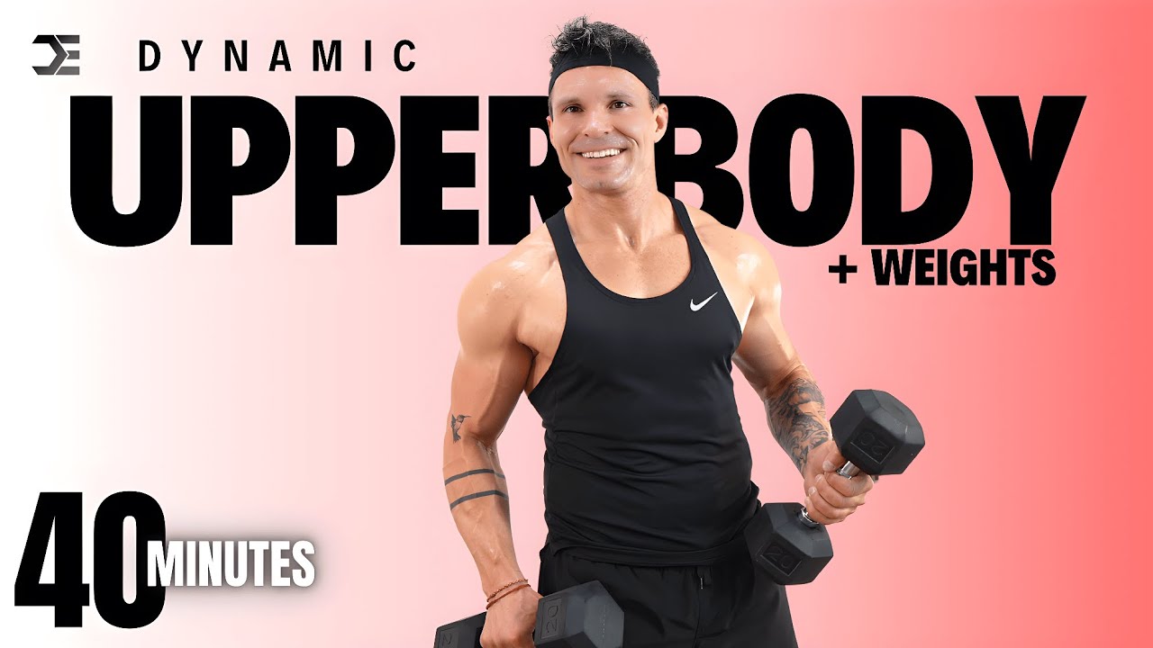40 Min UPPER BODY WORKOUT + WEIGHTS | High-Energy Pump Session | Build & Burn