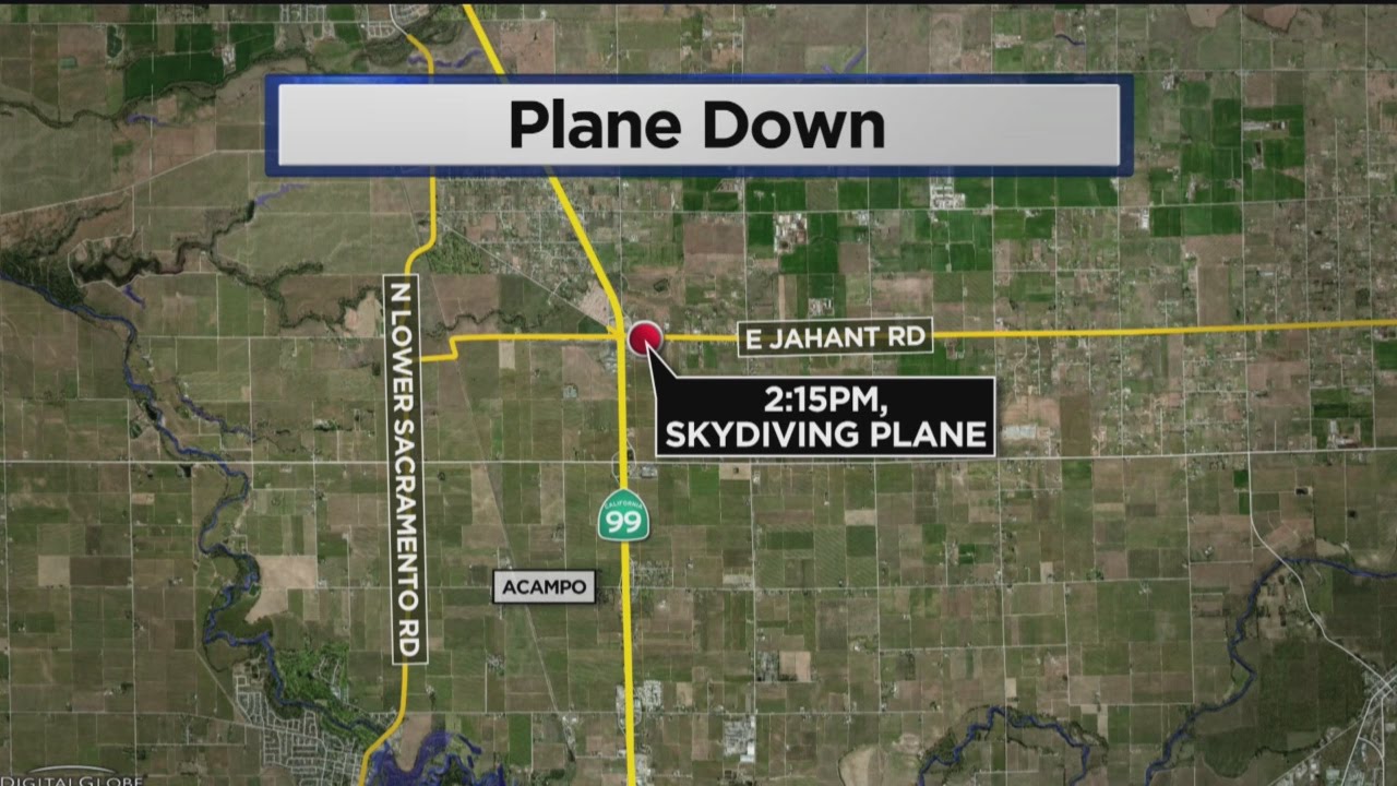 Skydiving Plane Crashes Near Lodi Parachute Center