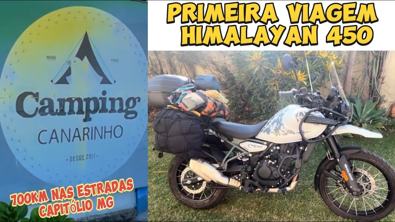 Primeira Viagem Himalayan 450 Camping Canarinho Capitólio Mg Rotas Mar de Minas Gerais e Cachoeira