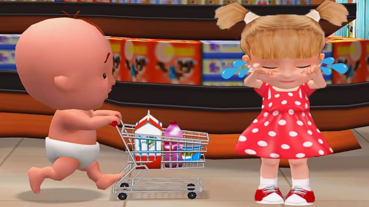 Being Considerate - Baby Haha Learn To Be Polite In Supermarket - Fun Educational Games For Kids