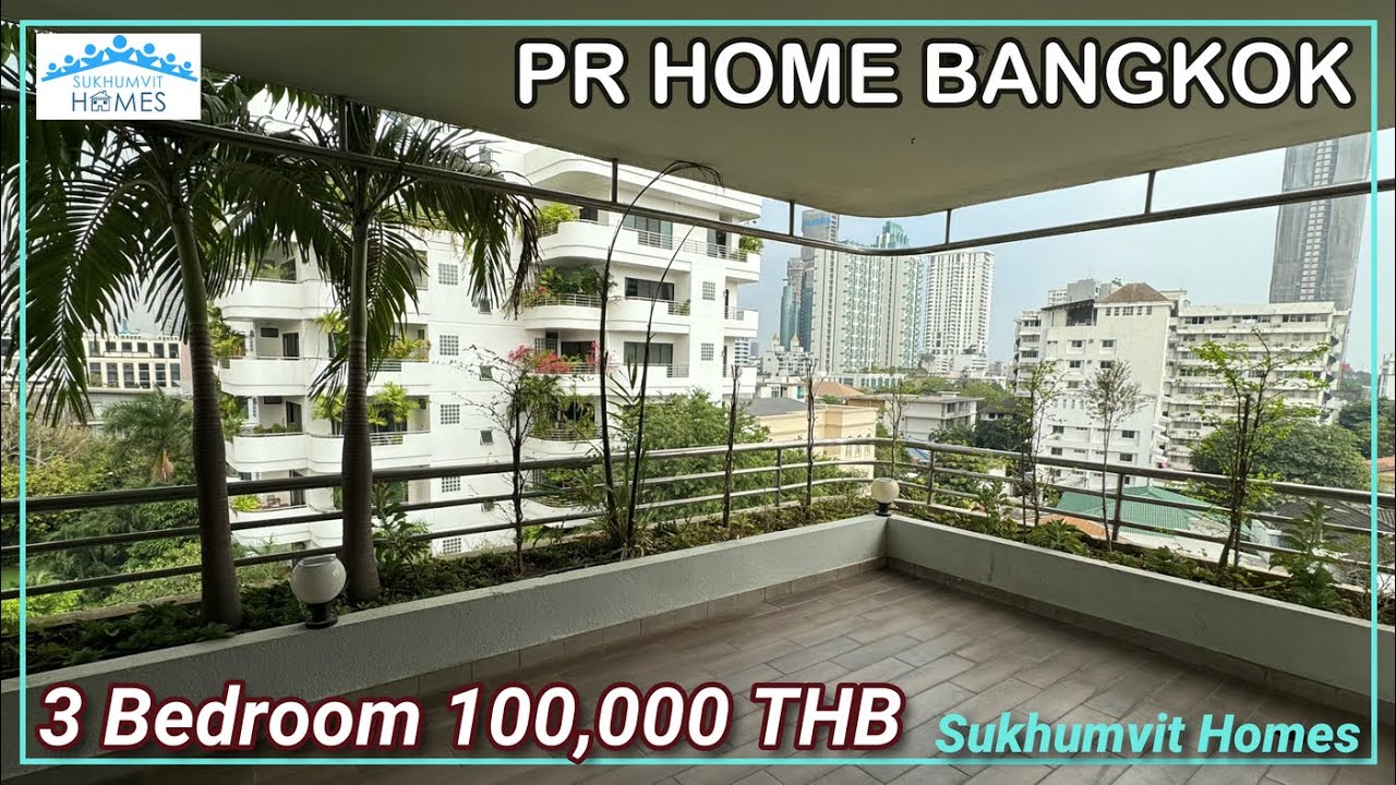 Pet Friendly Apartment with Terrace Bangkok PR Home 3 Bed 100,000 THB