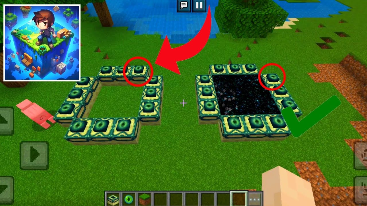 Craftsman 5 - How To Make END PORTAL (Working)
