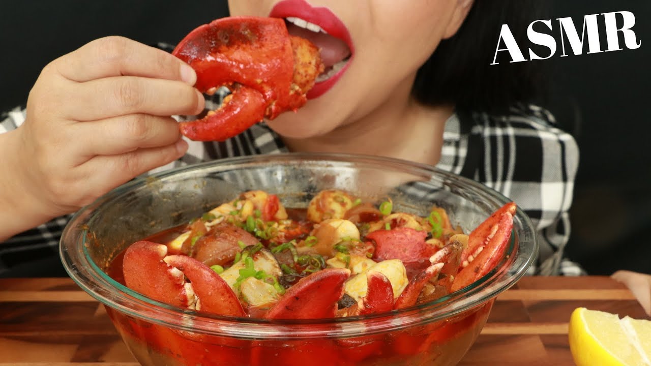 LOBSTER CLAWS & TAILS IN BLOVES SAUCE ~ ASMR (No Talking)