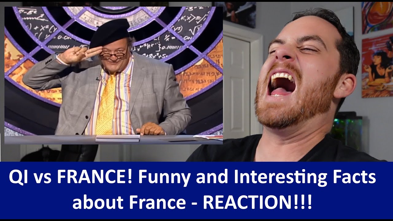American Reacts QI vs FRANCE! Funny and Interesting Facts REACTION