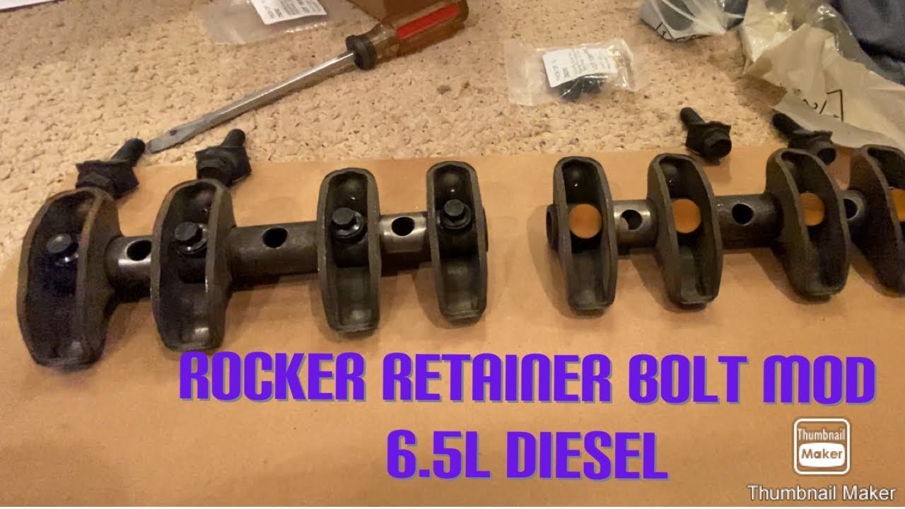 6.5 Diesel Rocker Arm Retainer Bolt Mod