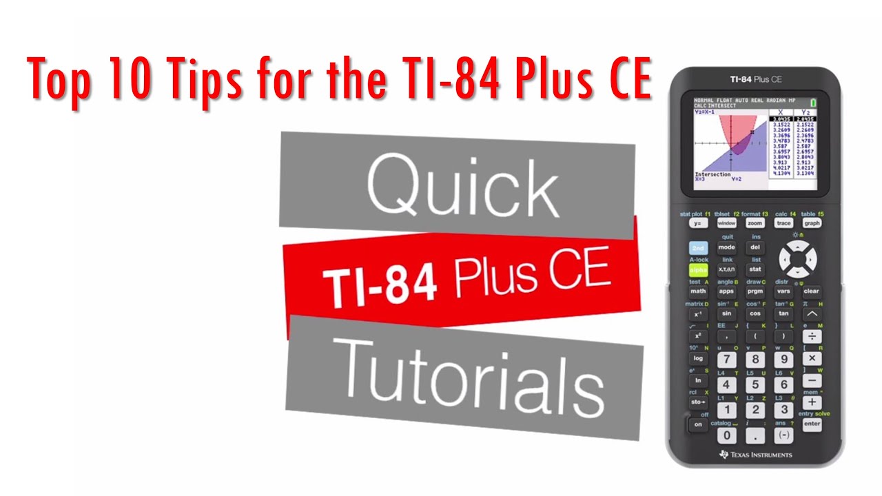 Top 10 Tips for TI-84Plus CE Calculator:  Group Files, GDB's, Start Up Programs and more!