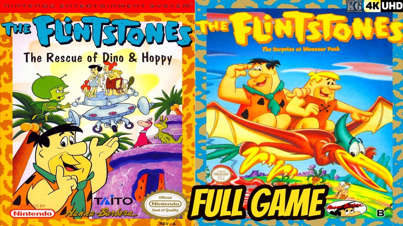 The Flintstones DUOLOGY | NES | 4K60ᶠᵖˢ UHD🔴 | Longplay Walkthrough Playthrough Full Movie Game