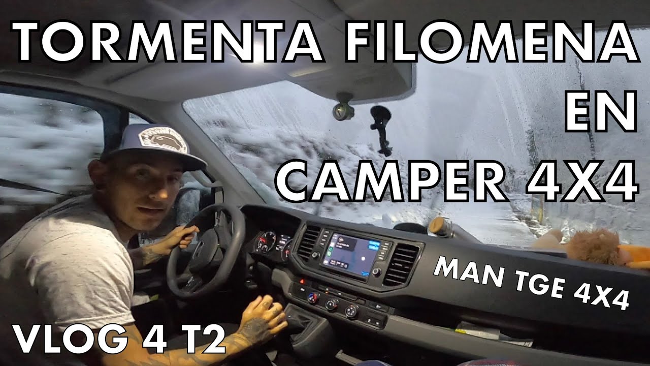 TORMENTA FILOMENA EN CAMPER 4X4 VLOG 4 T2 #Vanlife #camper #overlander