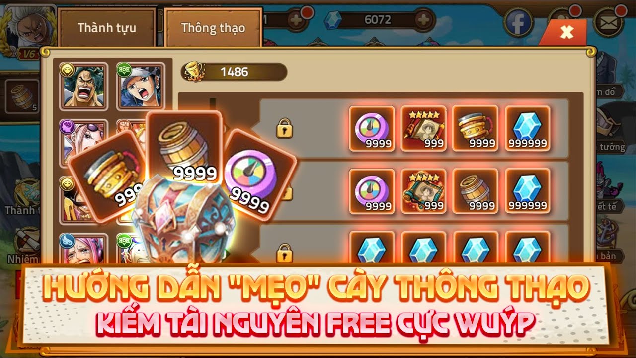 Huyền Thoại Hải Tặc-Cách cày thông thạo tối ưu cho người mới-QUÀ siêu nhiều!