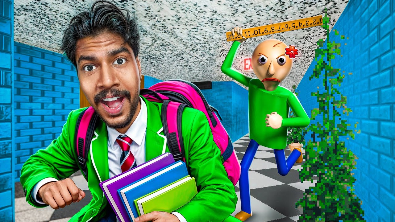 Epic Escape From Baldi's School 😱!! Baldi's Basics 