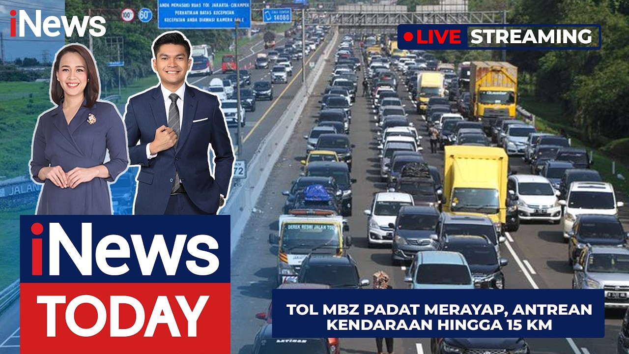 🔴LIVE | Tol MBZ Padat Merayap, Antrean Kendaraan Hingga 15 KM  | iNews Today  (18/3)