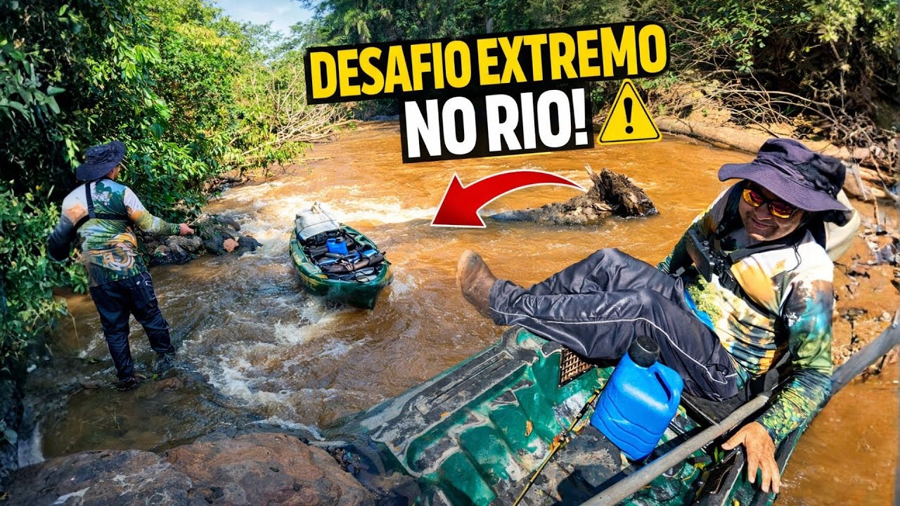 PARTE 4   Desafio Extremo no Rio Novo Mundo! Caiaque no Limite