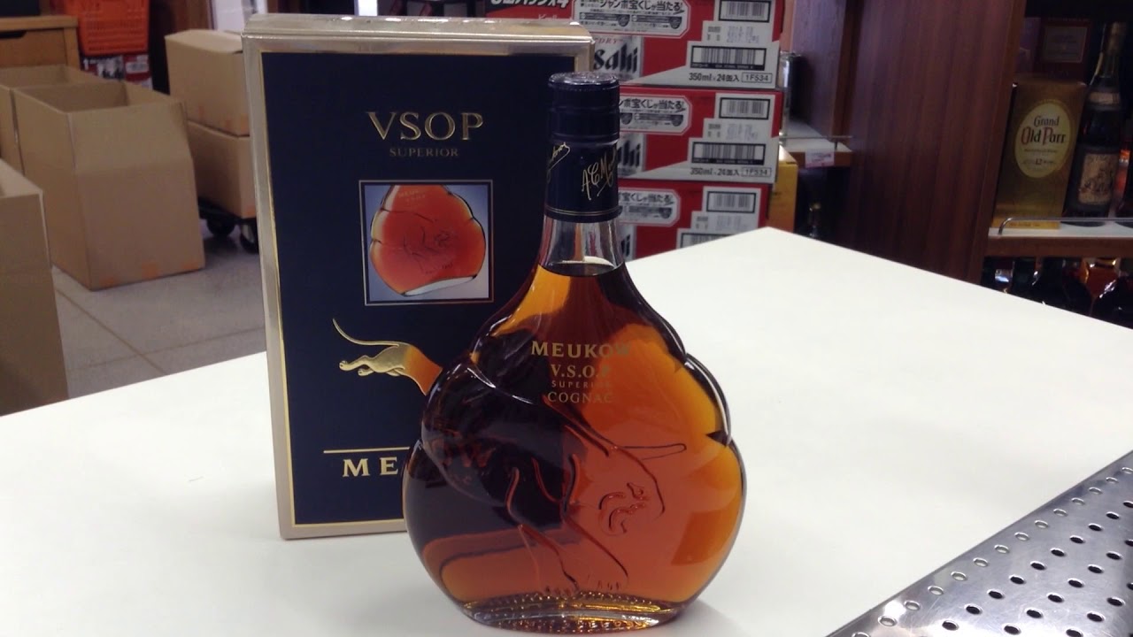 お酒通販　ミュコー　VSOP　ブランデー ヒョウモチーフボトル