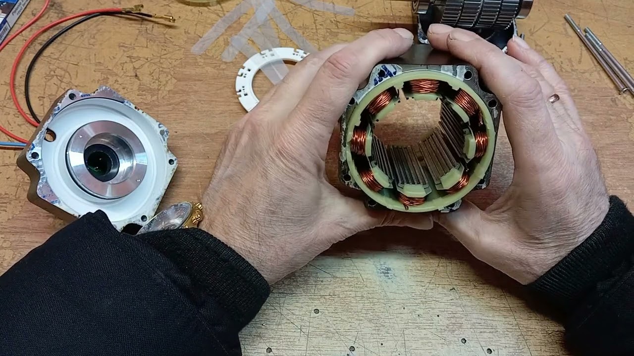 Przezwojenie silnika krokowego. Rewinding a stepper motor.