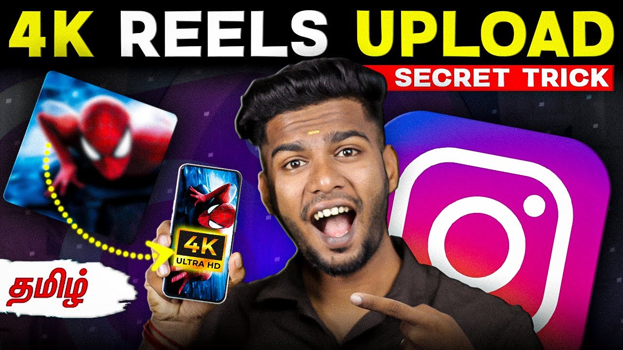 How to upload 4k quality REELS ON INSTAGRAM TAMIL 🤩SECRET TRICK 