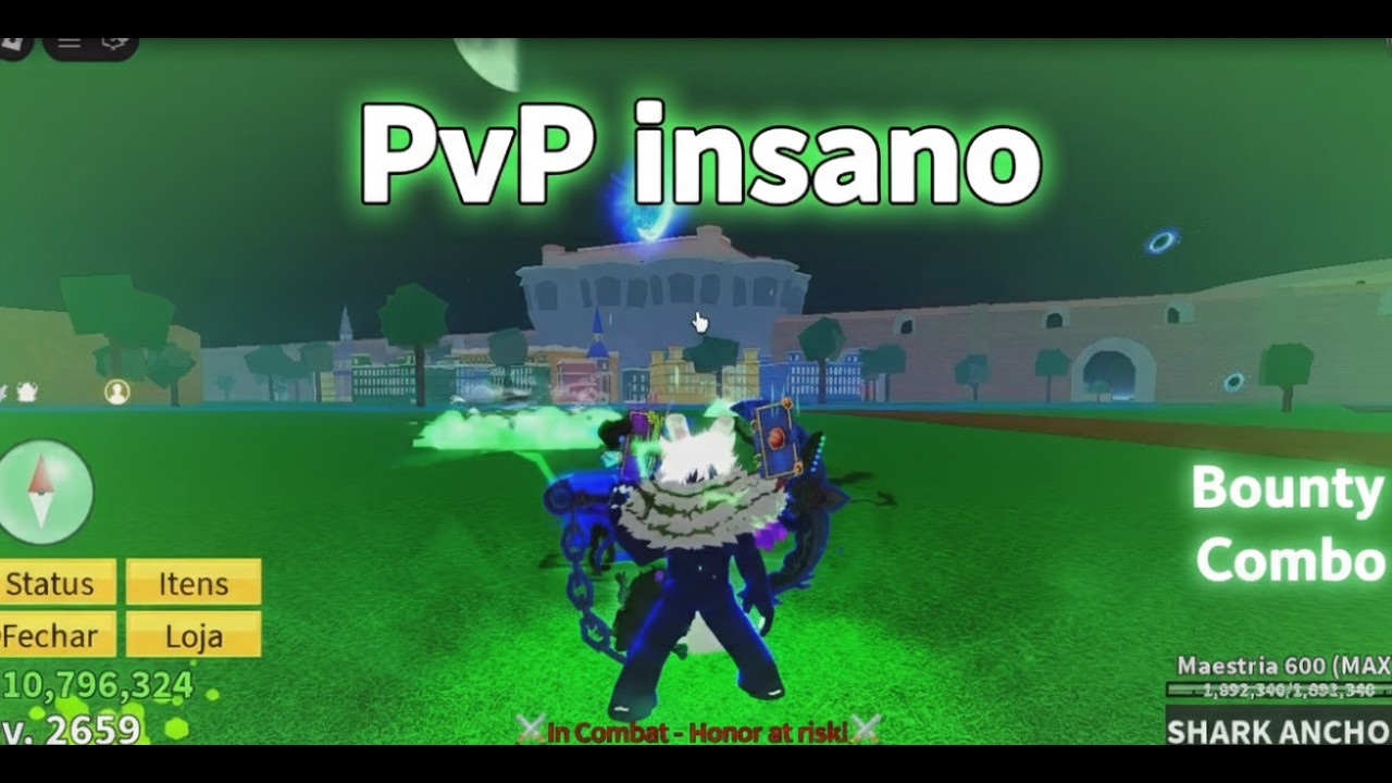 Pvp Insano no Blox Fruits + Bounty e Combo