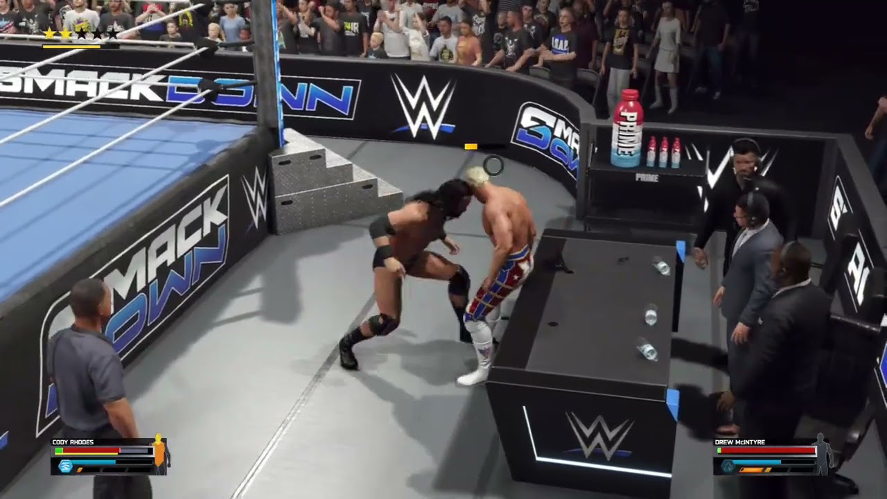Cody Rhodes vs Drew McIntyre One On One Match Smackdown 2k25