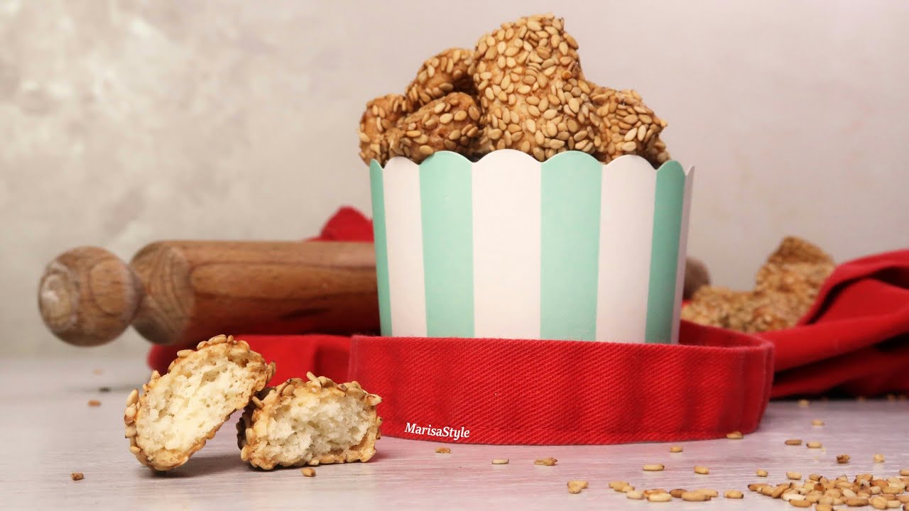 REGINELLE Siciliane • Biscotti al sesamo inciminati - ricetta tradizionale Catanese Palermitana