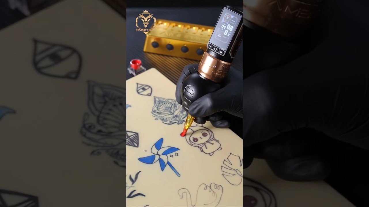 Tattoo Practice with Ambition Ninja Max 280 #ambition #tattoo #tattooartist #tattooideas #artist