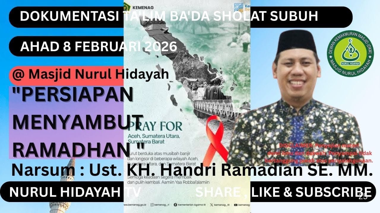 √ PERSIAPAN MENYAMBUT RAMADHAN || Ust. KH. Handri Ramadian SE. MM. @ramayadi8373 