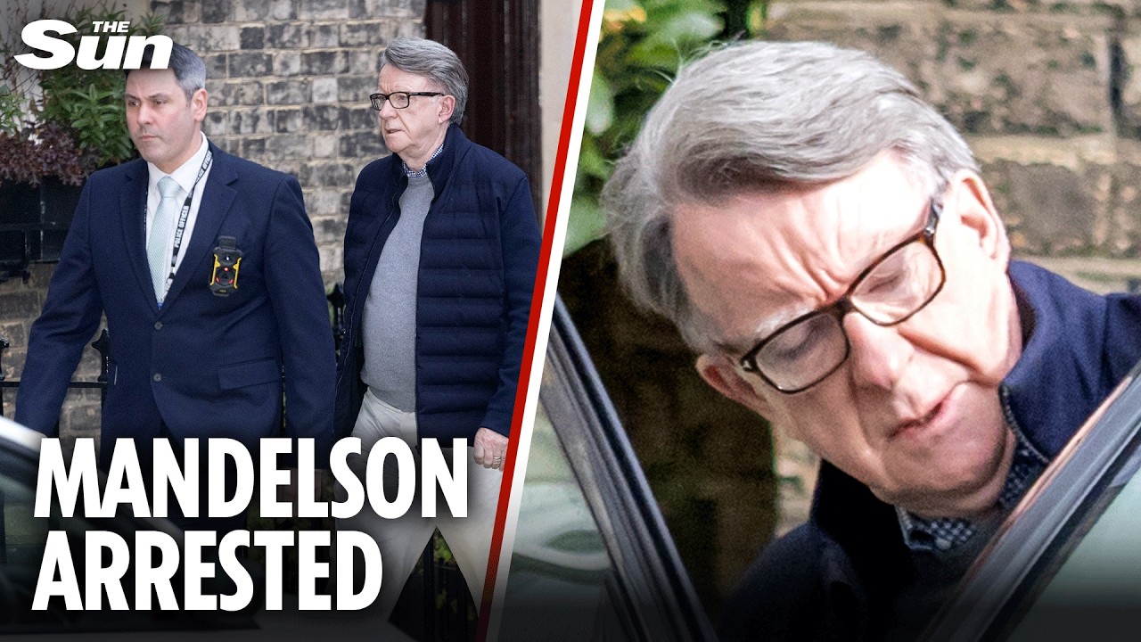 Peter Mandelson ARRESTED on suspicion of misconduct in public office