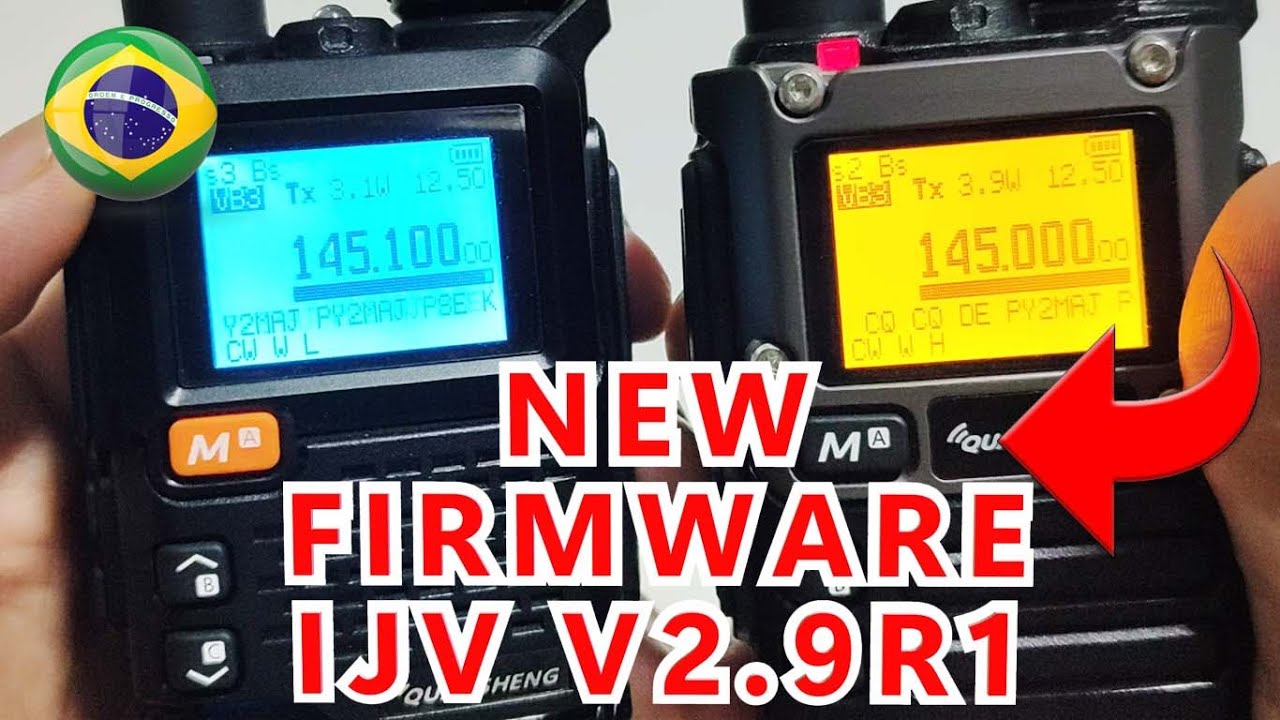 NOVA ATUALIZA&Ccedil;&Atilde;O - IJV V2.9R1 - QUANSHENG K5 e 5R PLUS - CHAMADA AUTOM&Aacute;TICO CW - DSB (SSB)/FM/AM/CW