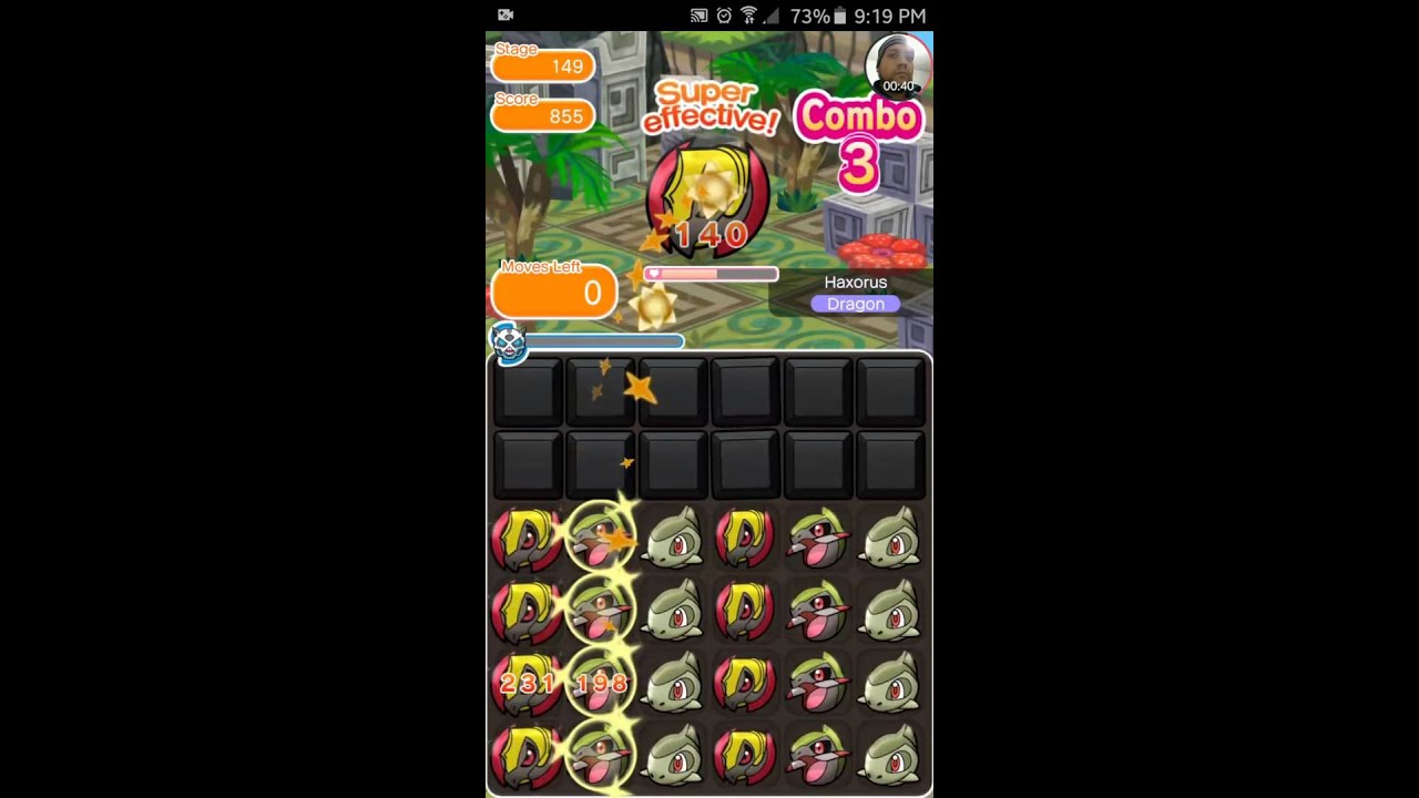 Pokémon Shuffle Mobile   Stage 149   Haxorus